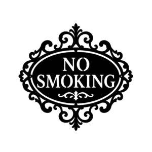 Muurdecoratie - No Smoking - Gentleman's Bar