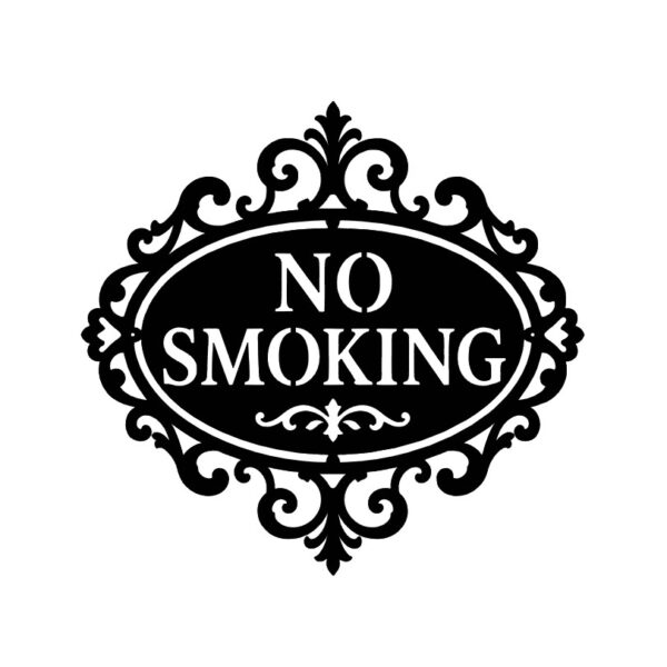 Muurdecoratie - No Smoking - Gentleman's Bar